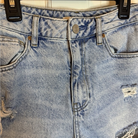 PacSun Blue Straight Leg Vintage Distressed Jeans - Picture 3 of 7